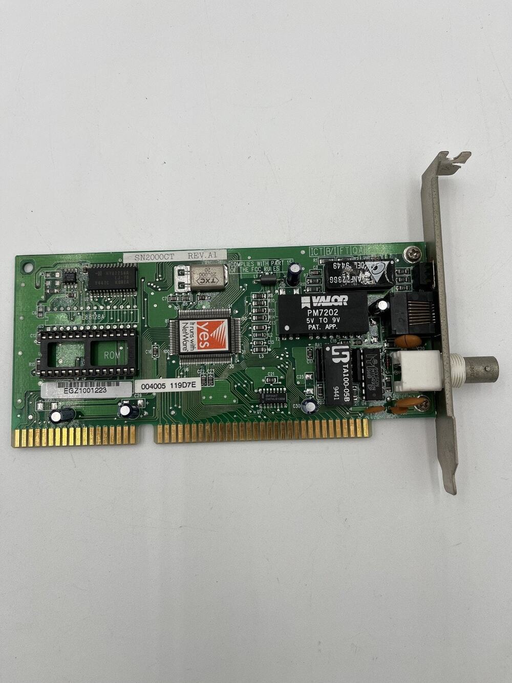 ETHERNET ADAPTER, SN2000CT, REV A1